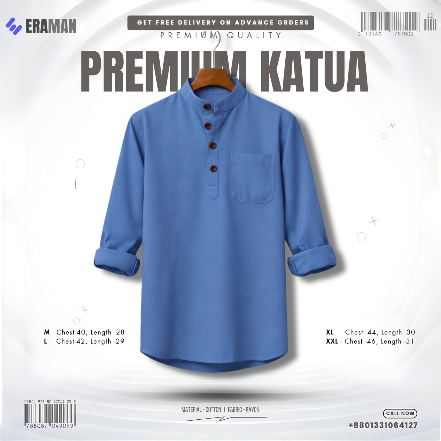 Premium Full Sleeve Katua - Sky