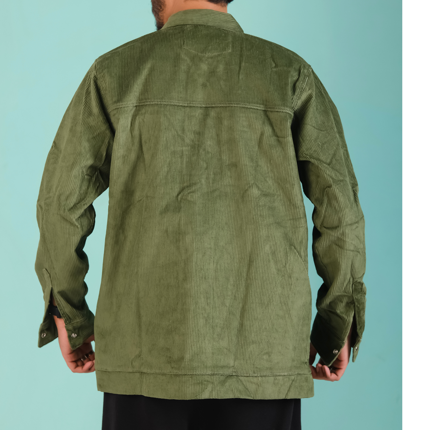 Men's Corduroy Light Weight Jackets - Olive
