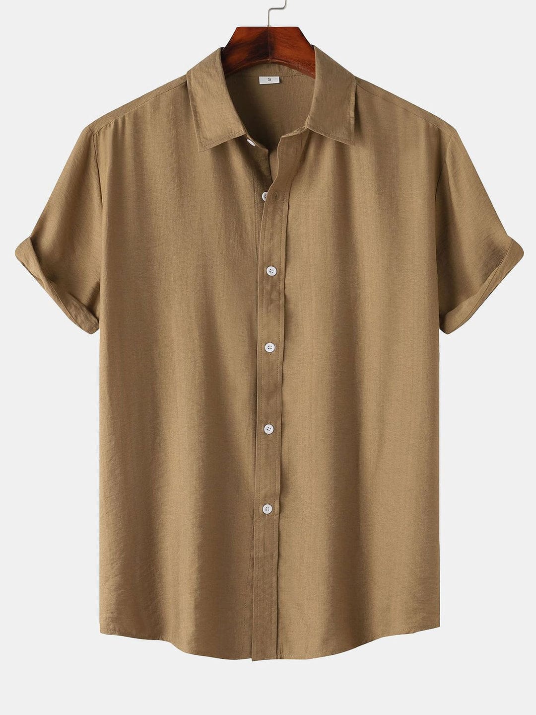 Half Sleeve Brawn Color Shirt