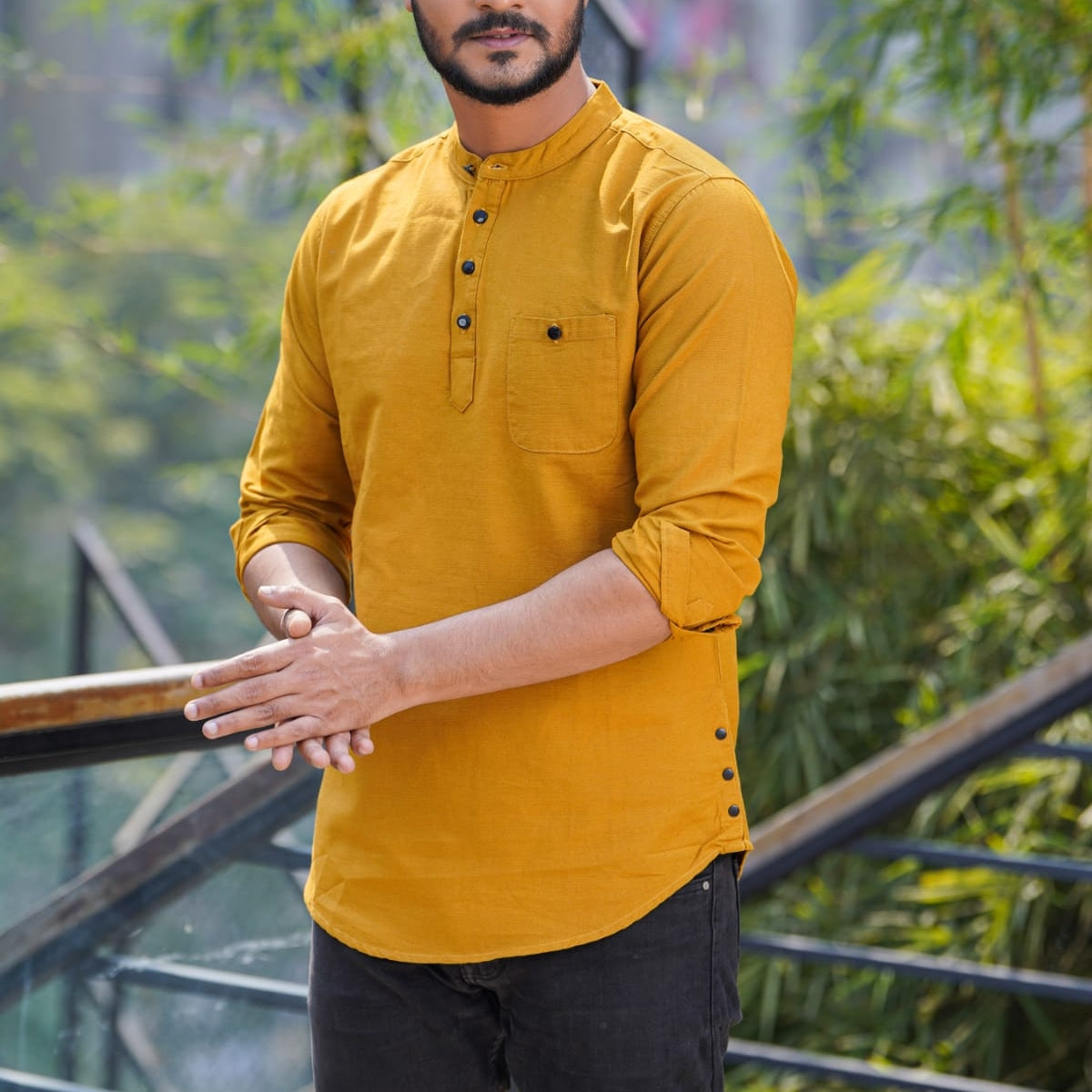 Full Sleeve Mustard Color Katua