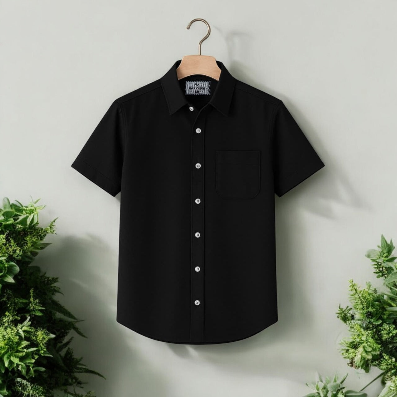 Half Sleeve Black Color Shirt