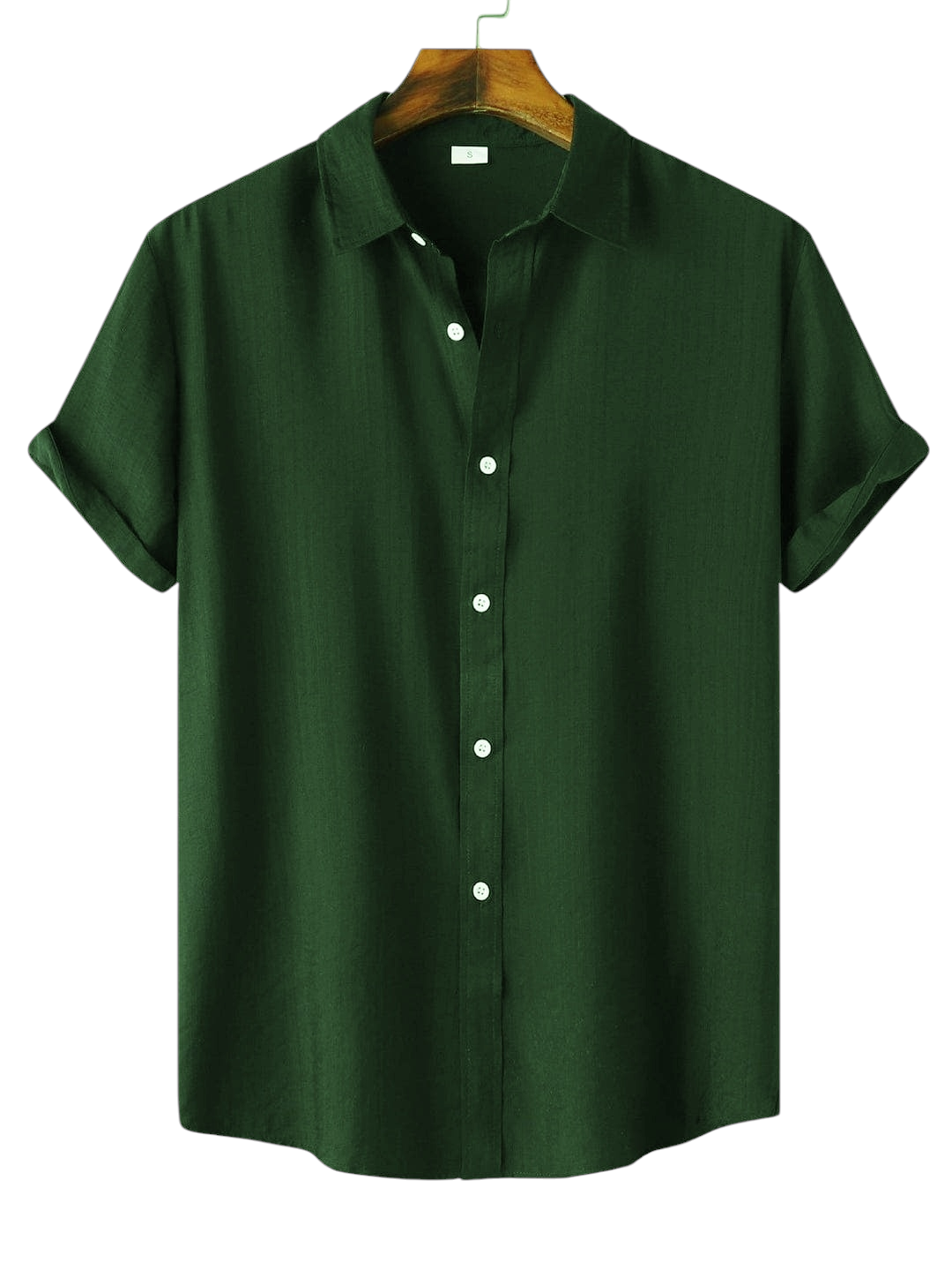 Half Sleeve Green Color Shirt