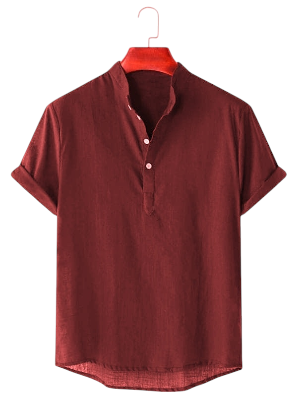 Short sleeve Marron Color katua