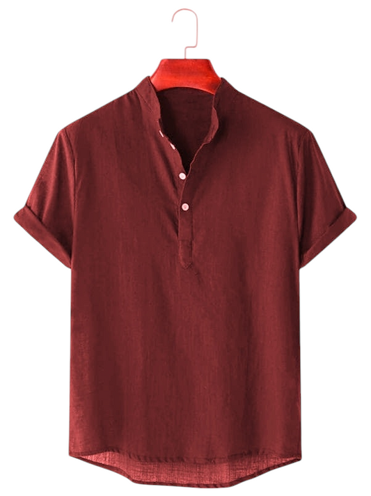 Short sleeve Marron Color katua