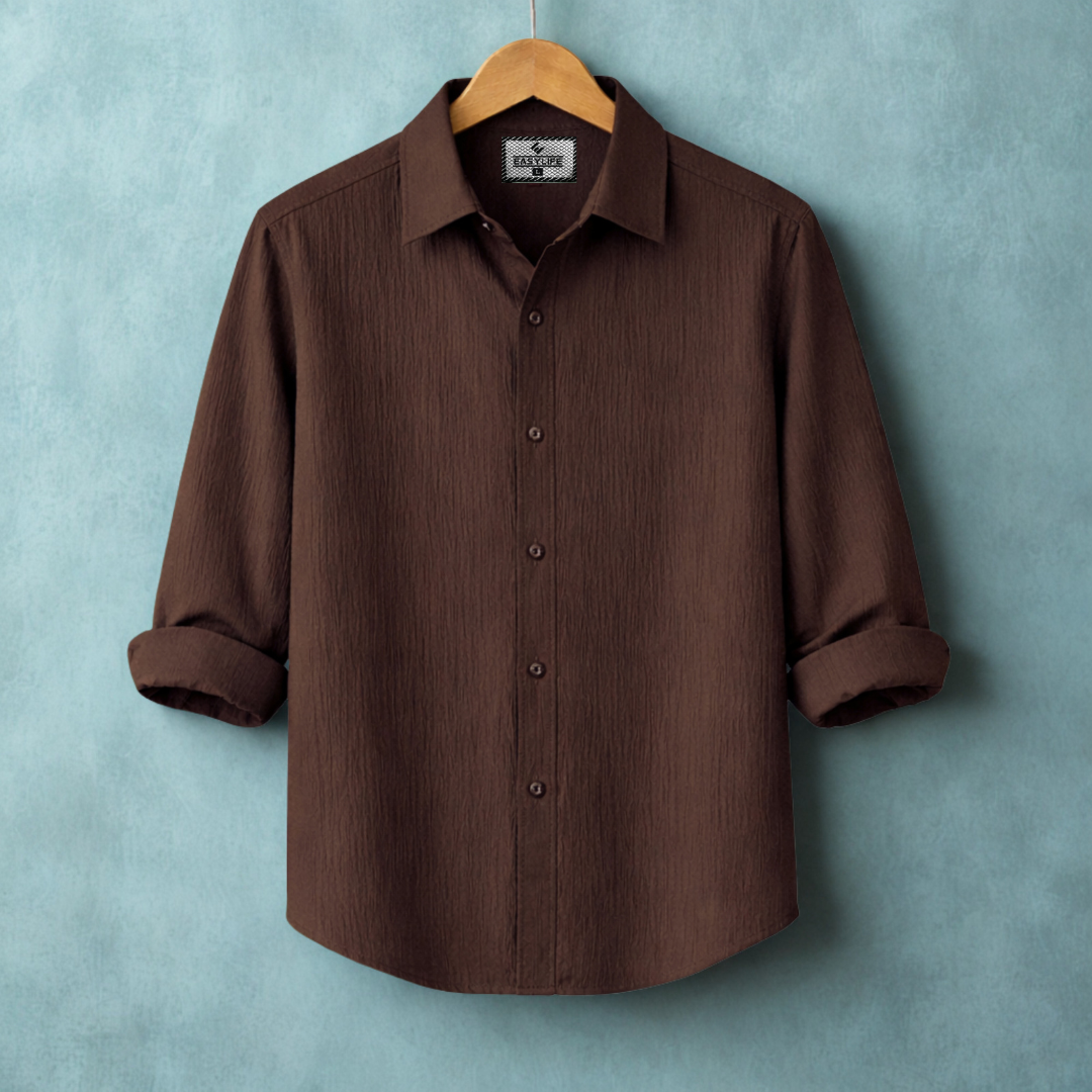 Zafran Full Sleeve Casual Shirt - Chocolate