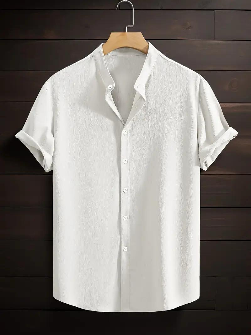 Band collar White color shirt