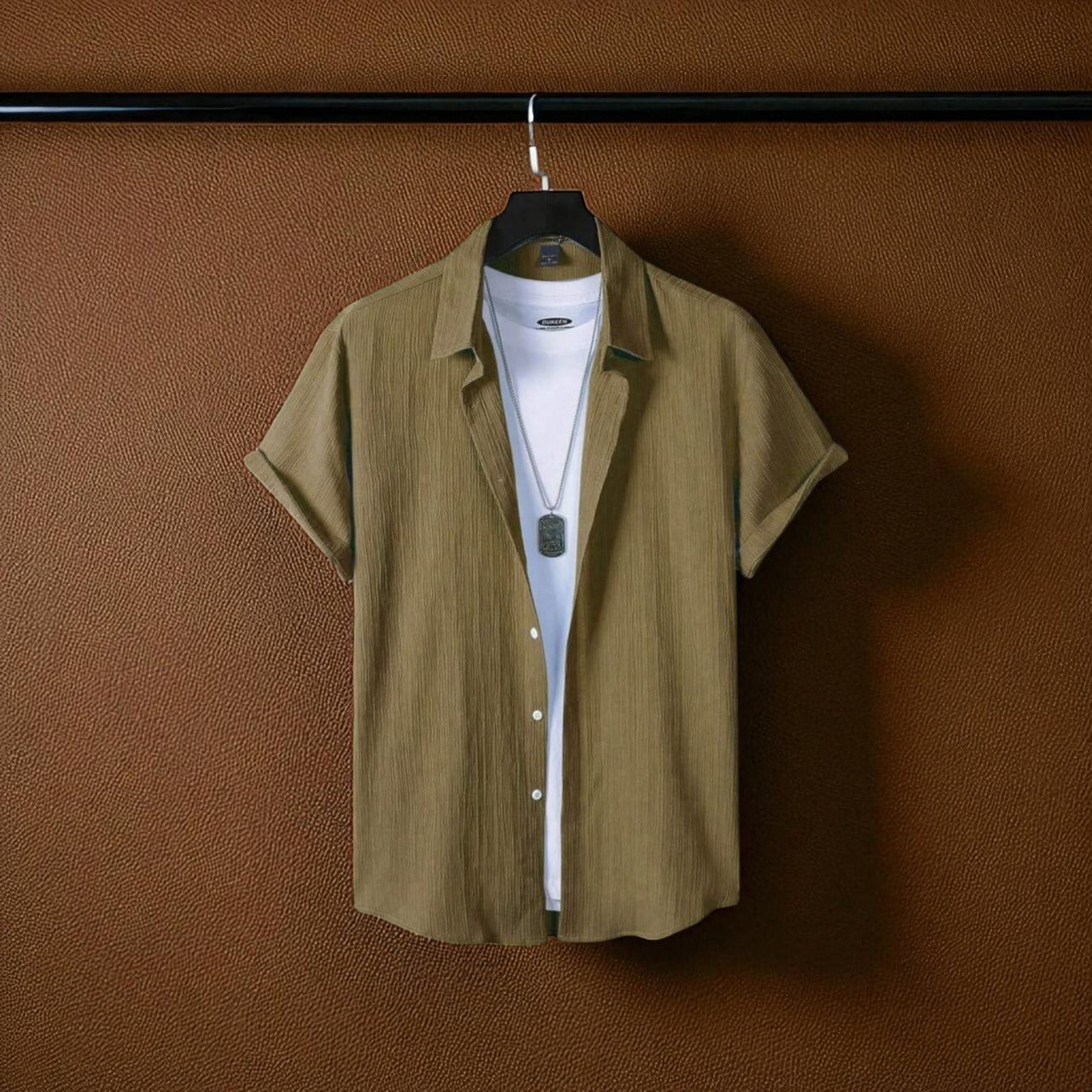 Coffe Color Viscox Shirt