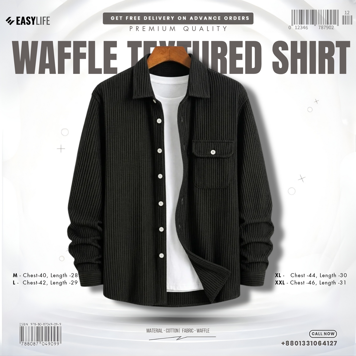 Waffle Textured Shirt