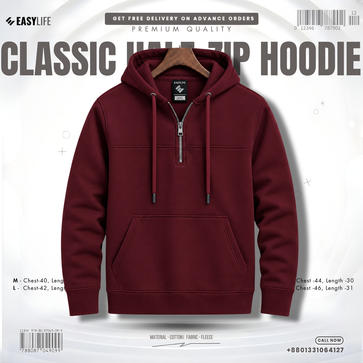 Classic Half-Zip Hoodie