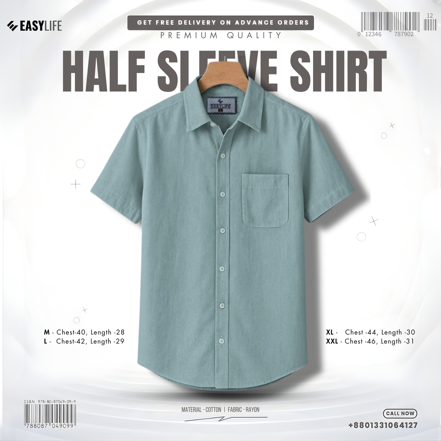 Half Sleeve Cotton Shirt