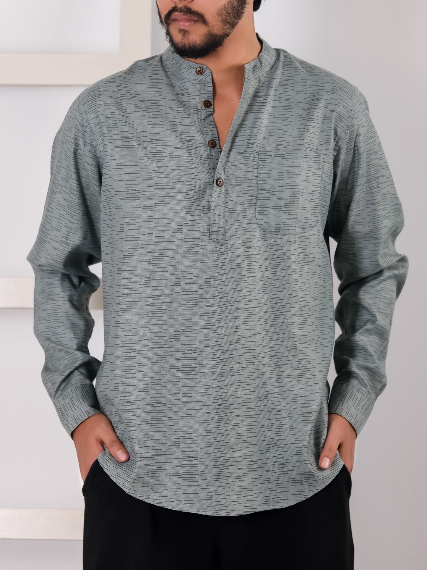 Remi Cotton Katua - Ash Pattern