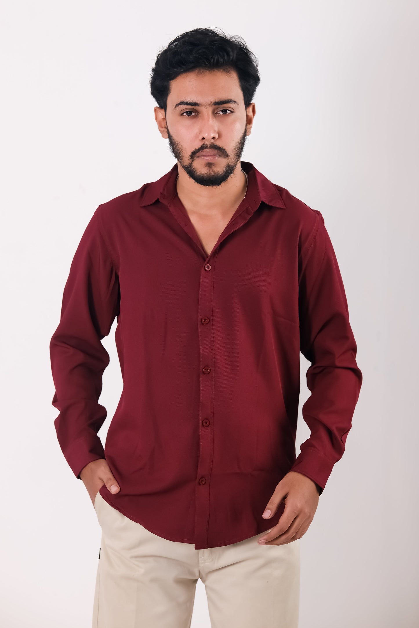 Cherry Cotton Shirt – Marron