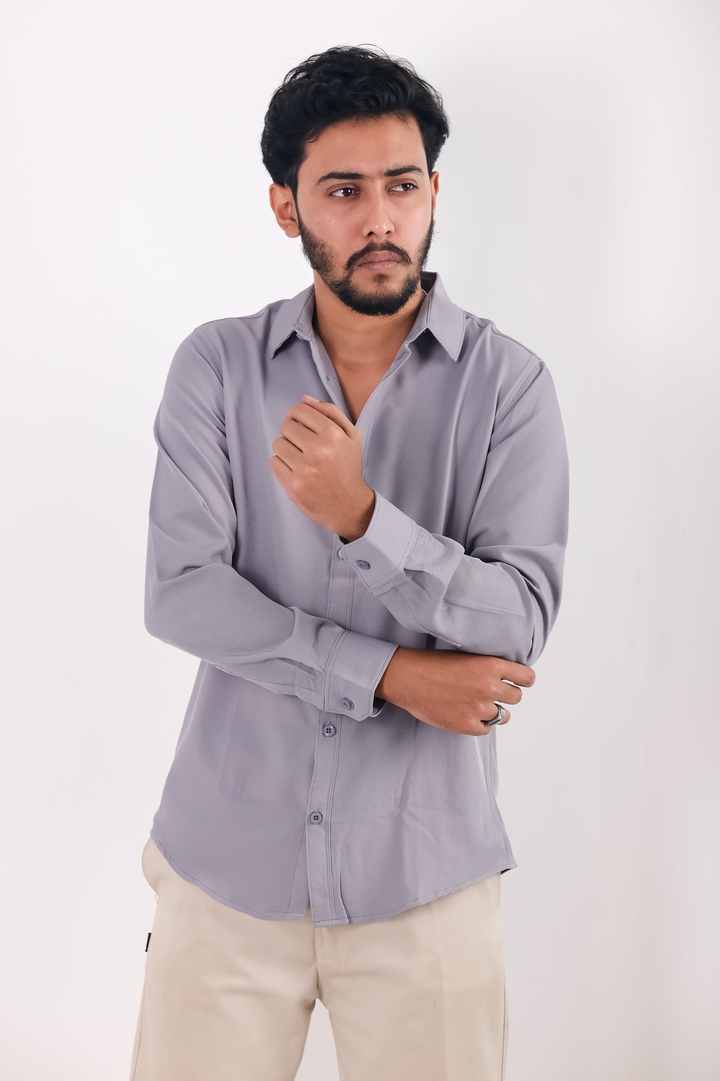 Cherry Cotton Shirt – Ash