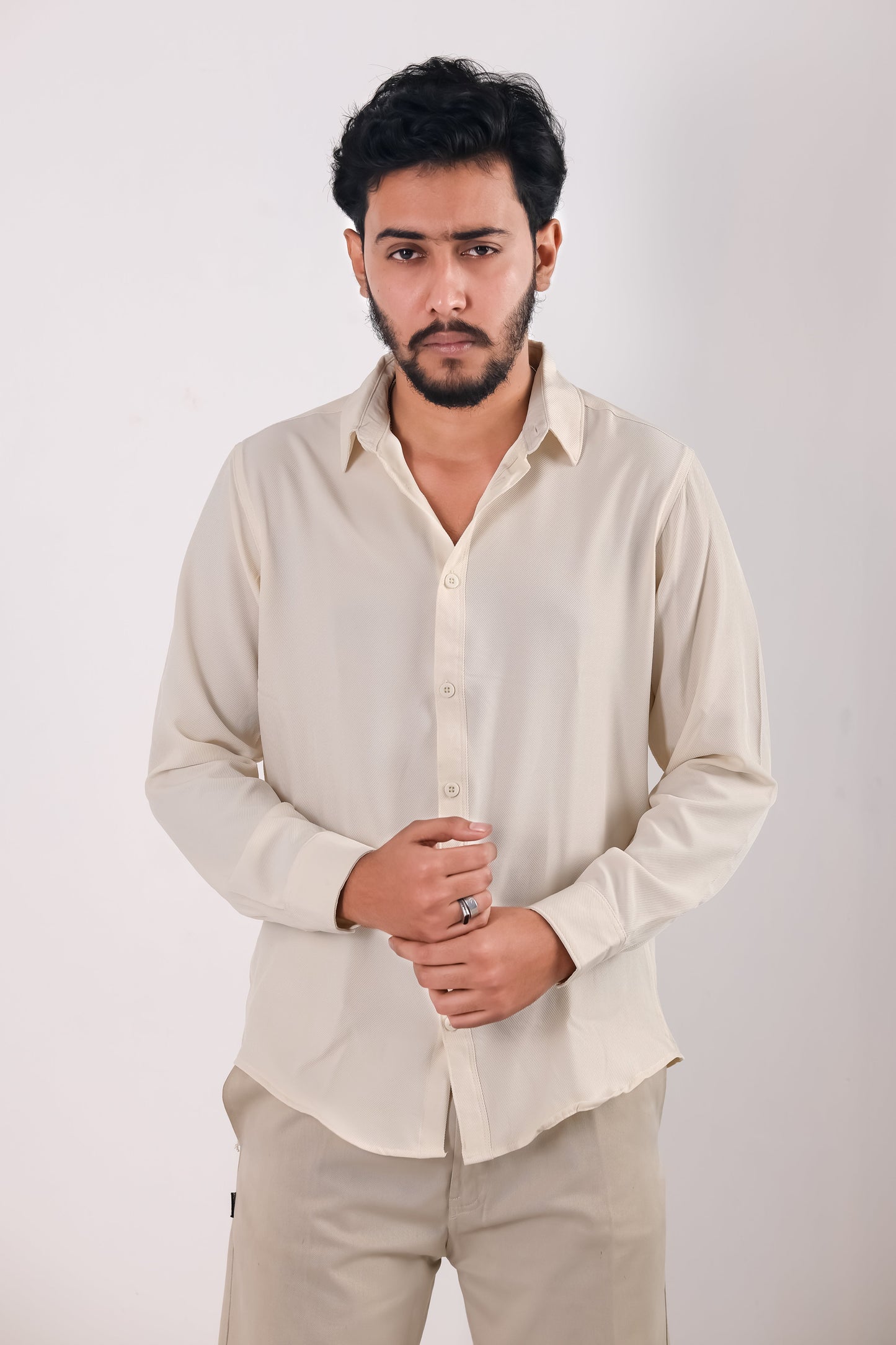 Cherry Cotton Shirt – Cream