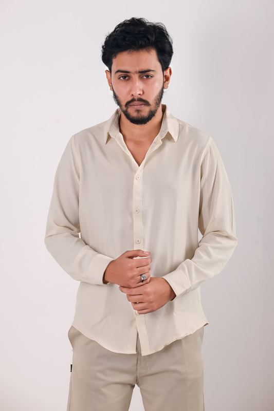 Cherry Cotton Shirt – Cream