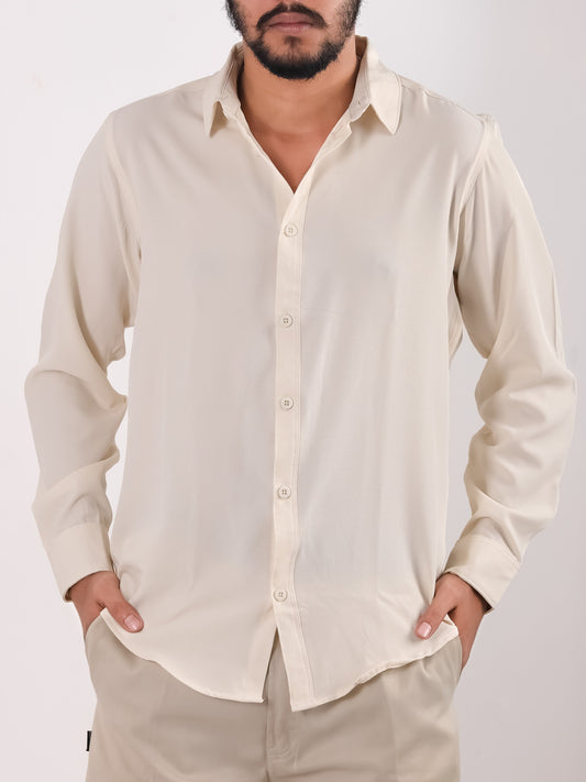 Cherry Cotton Shirt – Cream