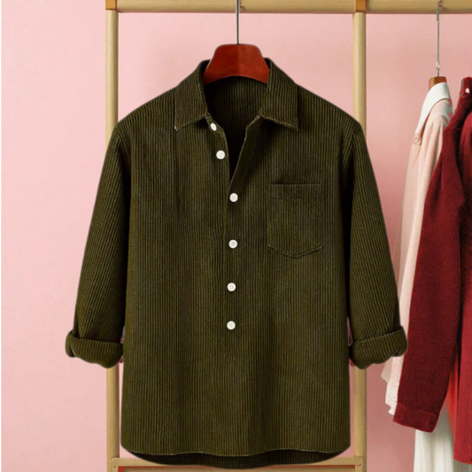 Luxury Full Sleeve Cord Katua -Olive