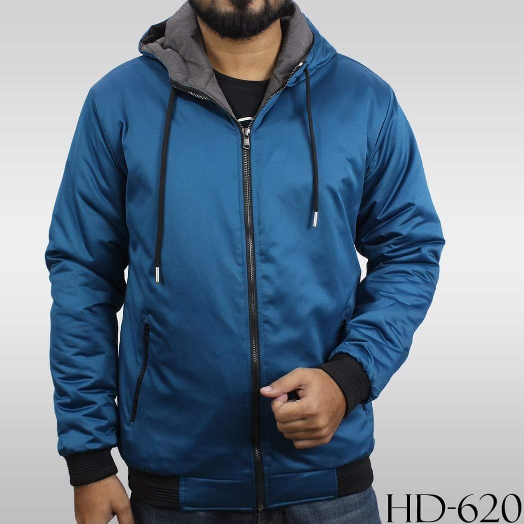 Royel blue Color Hoodie Men Jacket