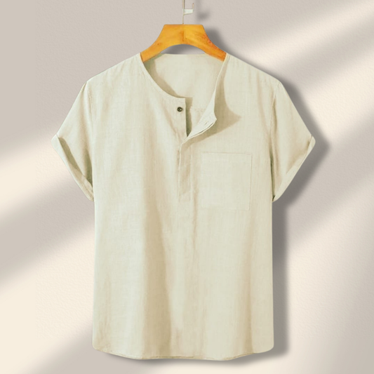 O Neck Half Sleeve Katua - Cream