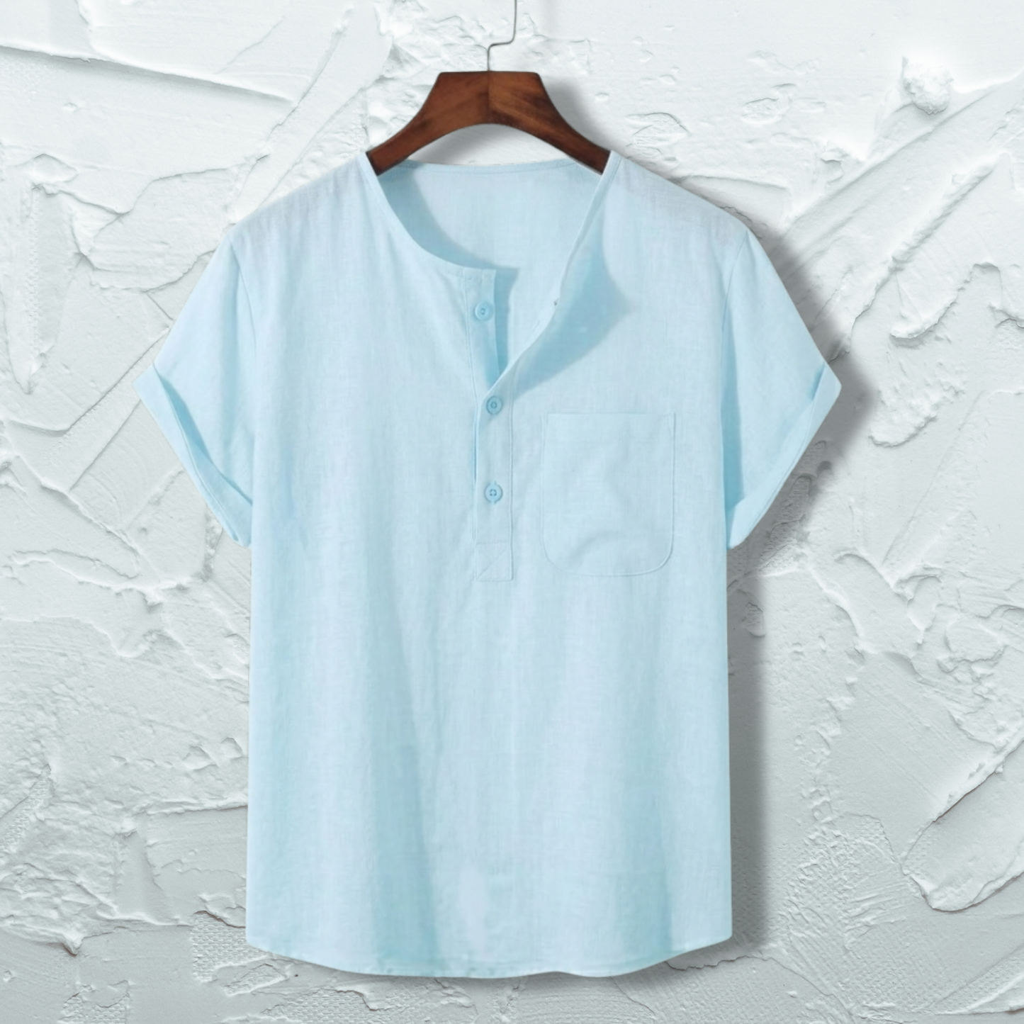 O Neck Half Sleeve Katua - Sky