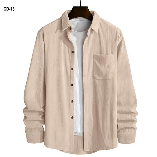 Cord Cream Color Shirt