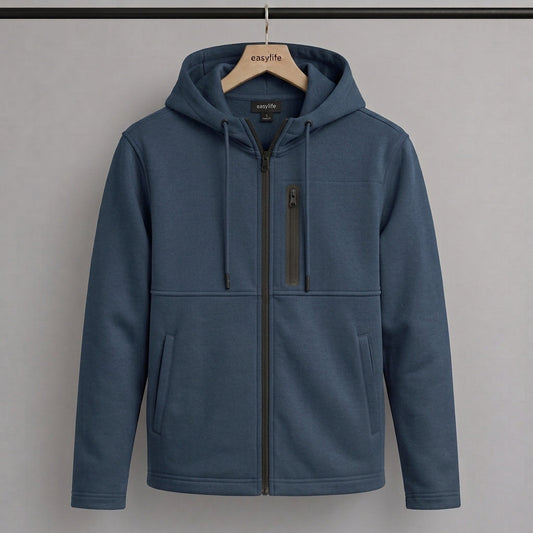 Men's Arms Full Zip Hooded Jacket - Sky