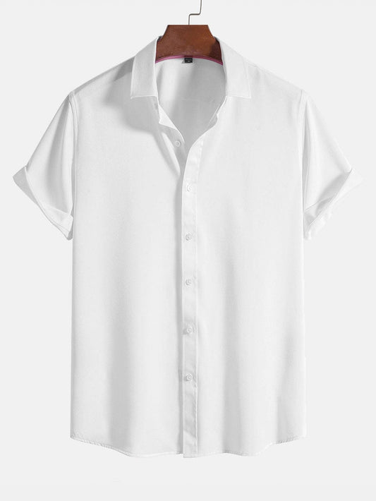 Half Sleeve White Color Shirt