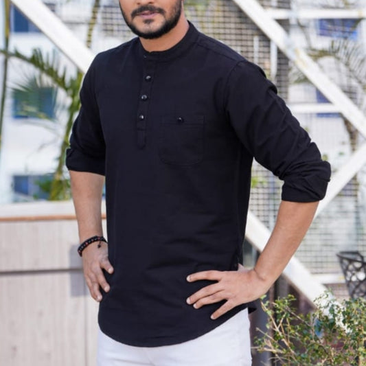 Full Sleeve Black Color Katua