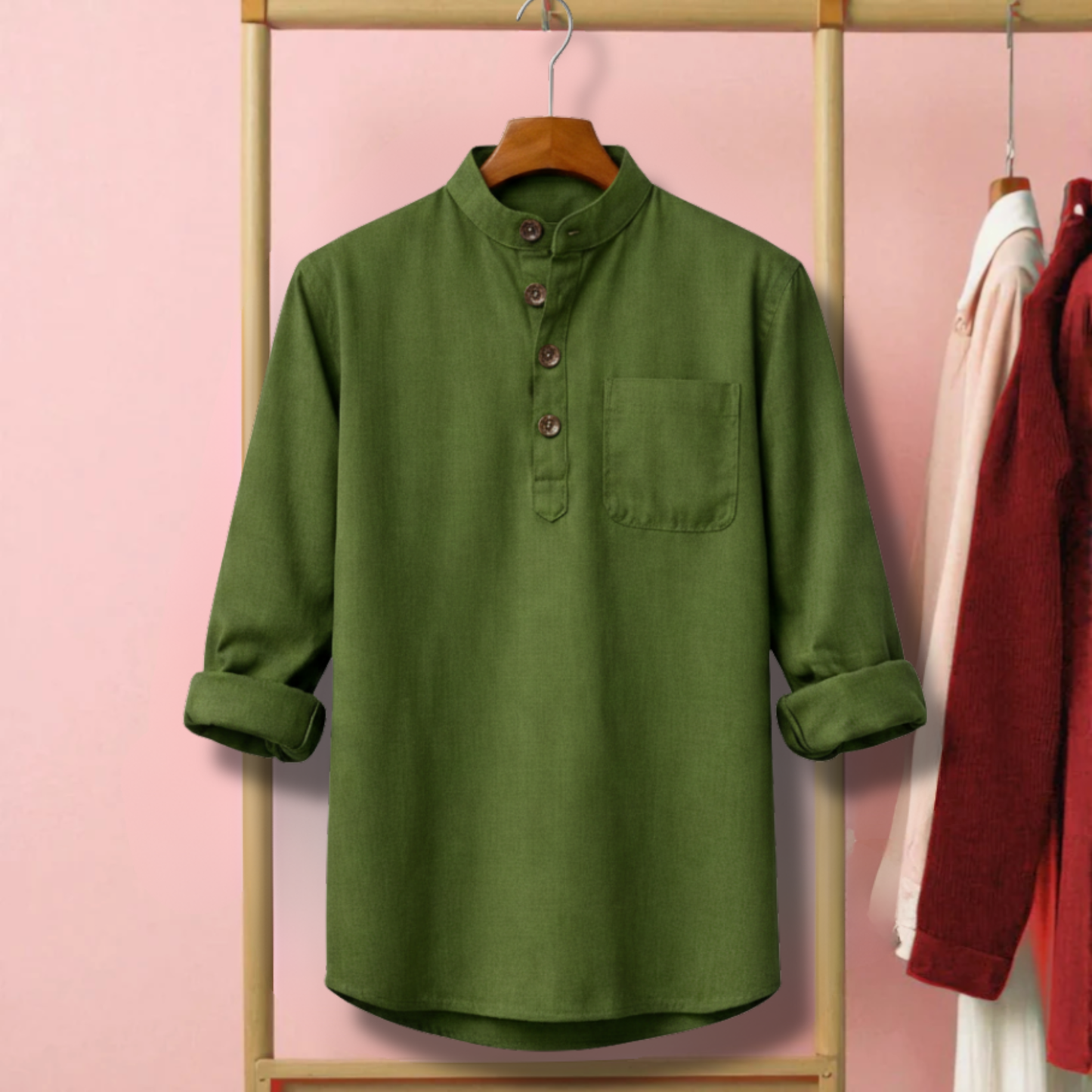 Premium Full Sleeve Katua - Olive