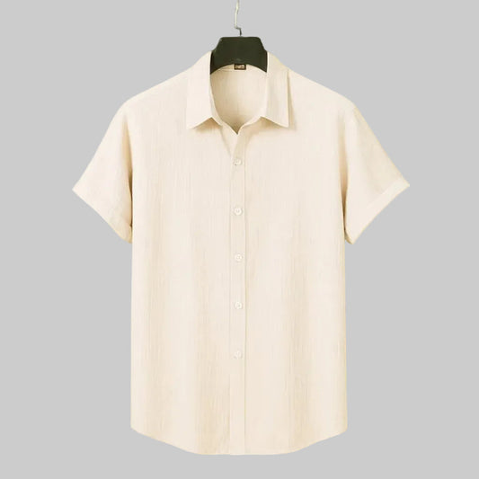 Luxury Cream Color Half Sleeve Shirt