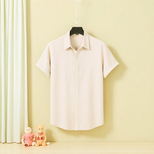 Luxury Half Sleeve Cream Color Shirt