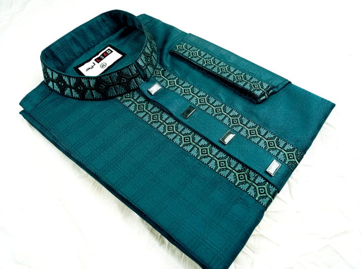 Mint Blue Cotton Panjabi
