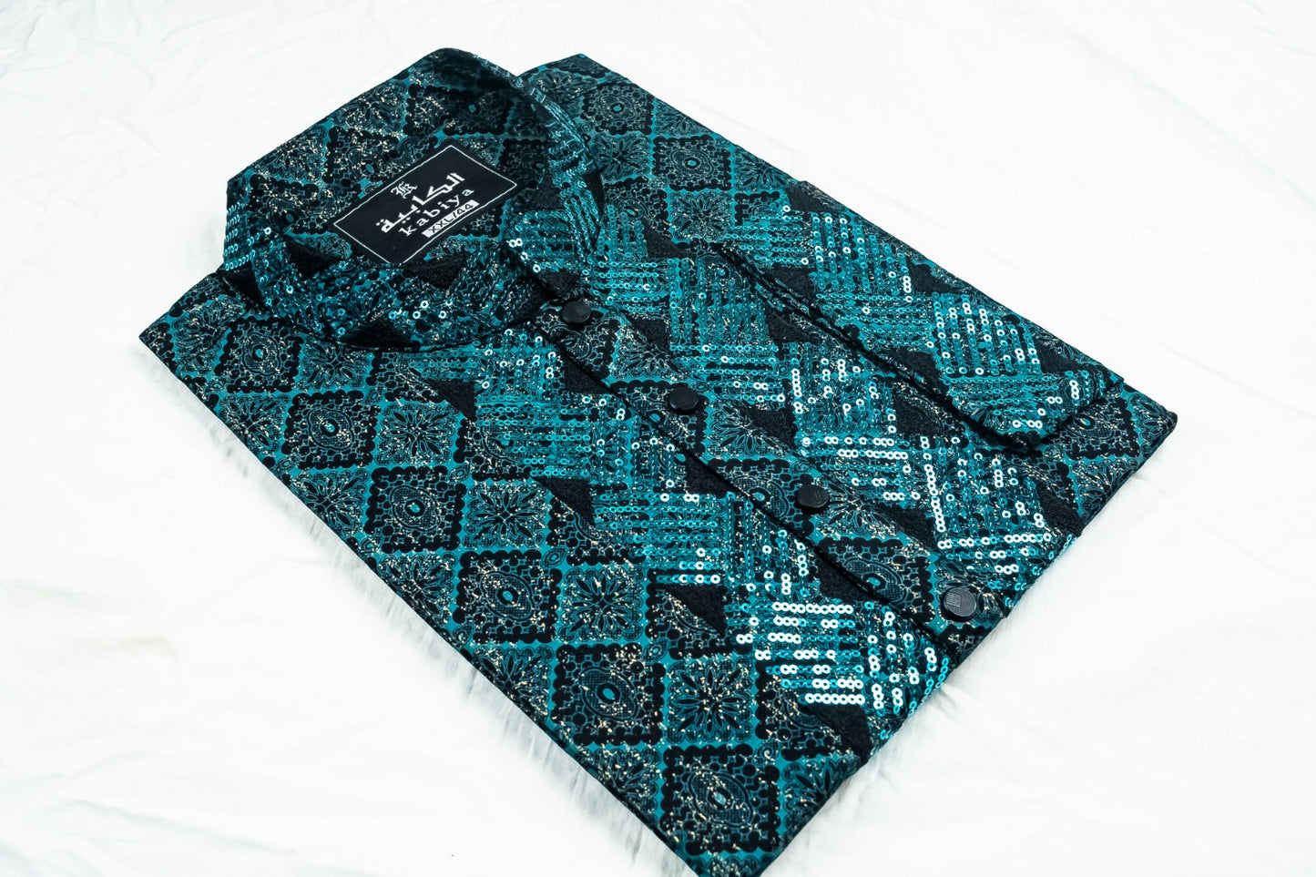 Printed Sequence Cotton Panjabi SBD-60