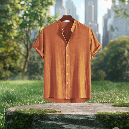 Band Coller Mustard Shirt
