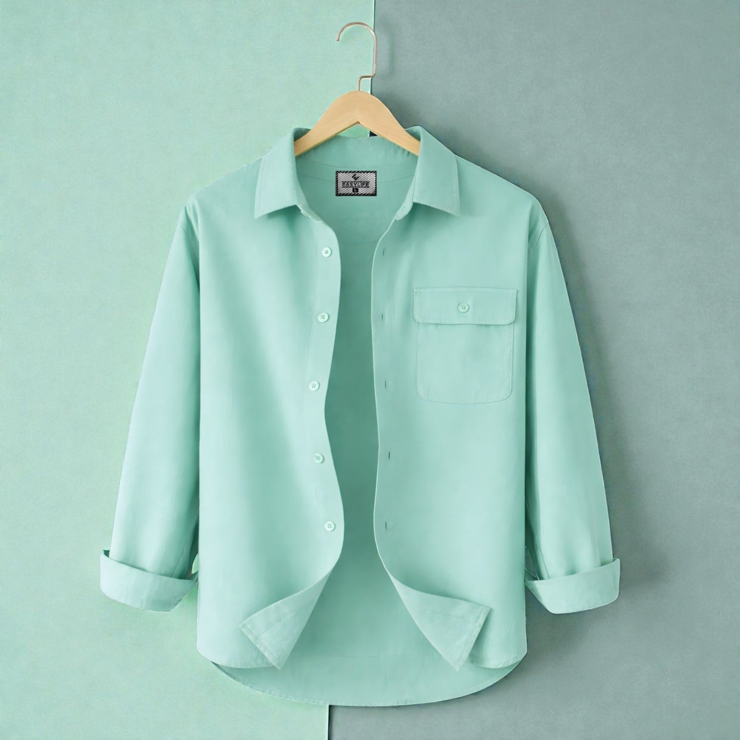 Single Pocket Casual Shirt - Sea