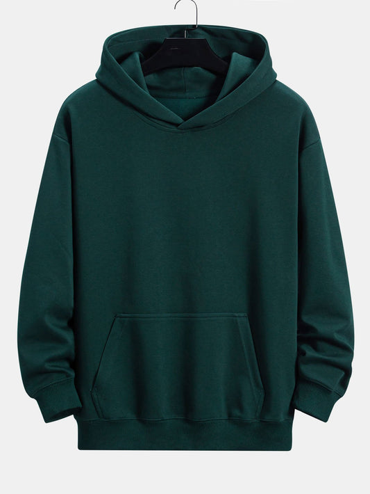 Solid Green Color Hoodie