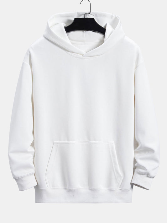 Solid White Color Hoodie