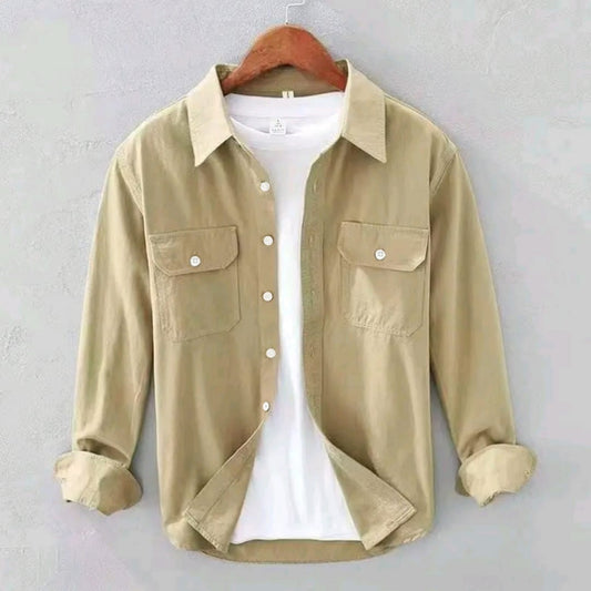 Khaki Color Full Sleeve Casual Shirt