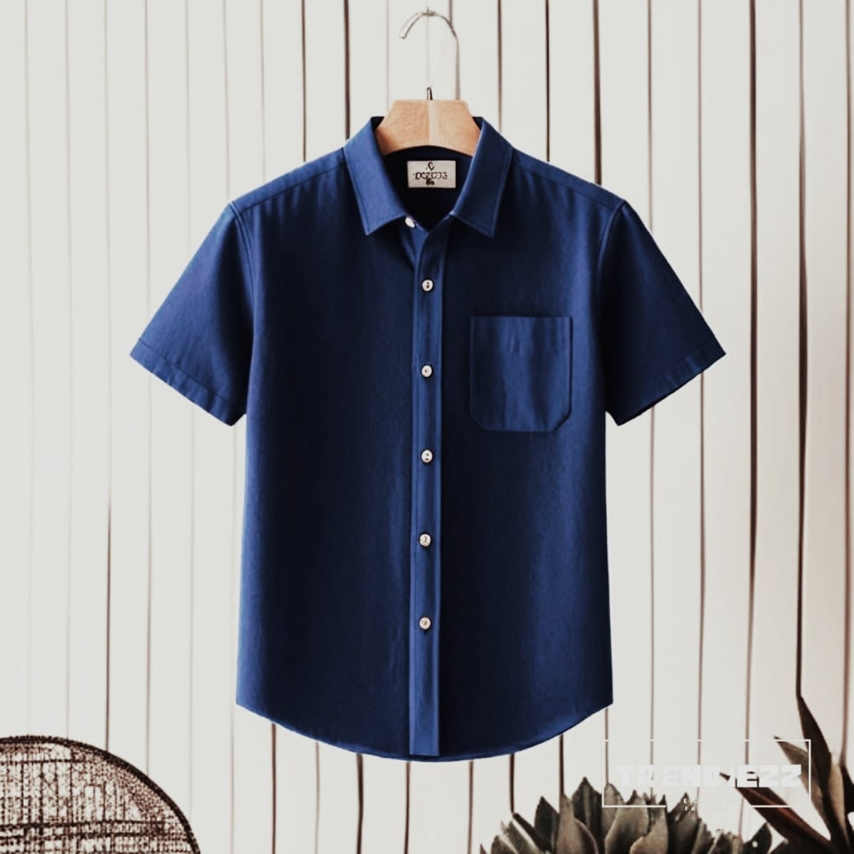 Half Sleeve Navy Color Shirt