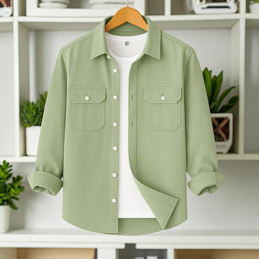 Lemon Color Full Sleeve Casual Shirt
