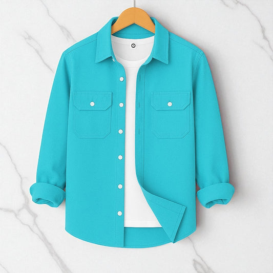 Pest Color Full Sleeve Casual Shirt