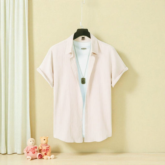 Cream Color Viscox Shirt