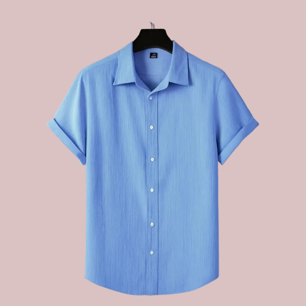 Luxury Sky Color Half Sleeve Shirt