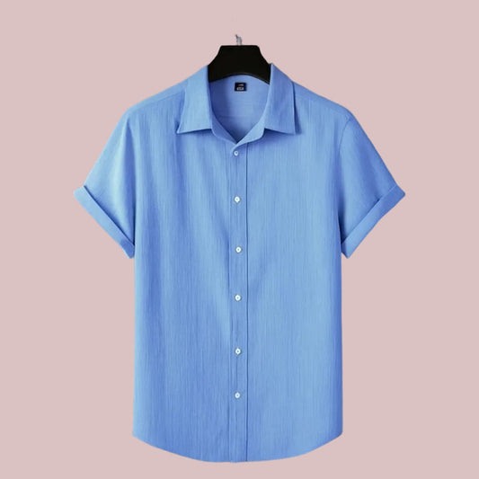 Luxury Sky Color Half Sleeve Shirt