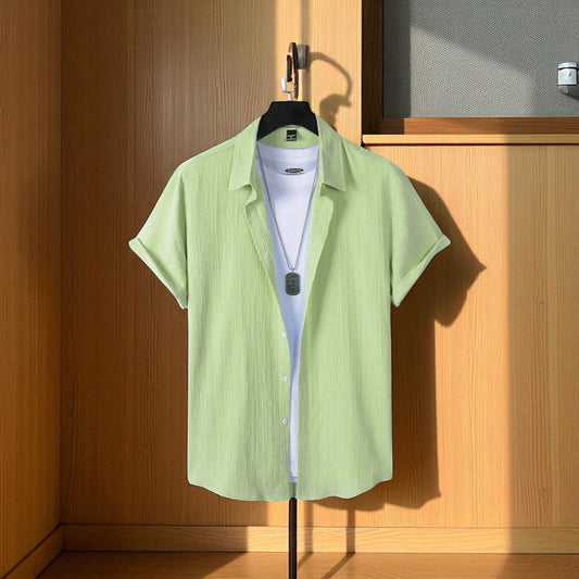 Sea green Color Viscox Shirt